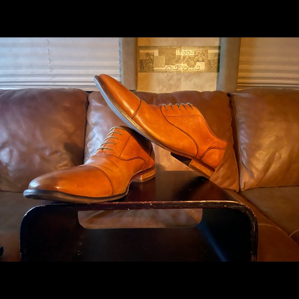 COPY - Cole Hann Cap toe dress shoe.  Size 15.  In great condition.  Normal wea…